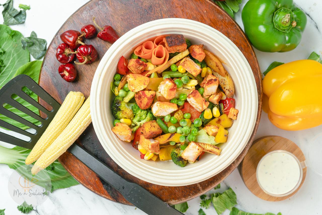 Egg Bhurji Crunch Bowl