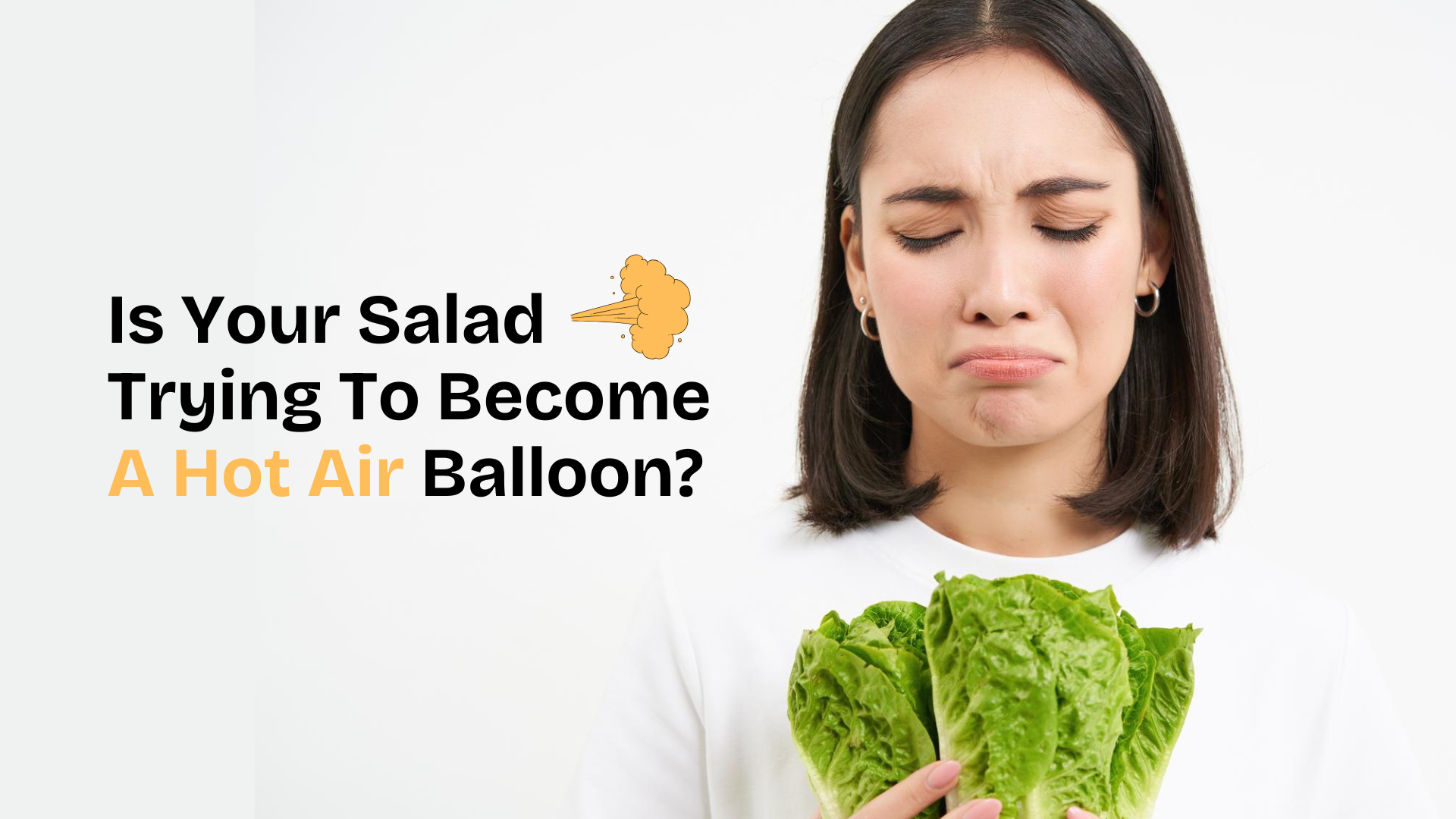 lady holding bunch of spinach or lettuce