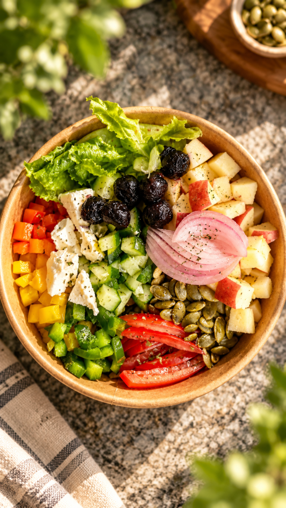 A Me & Salads gourmet sandwich